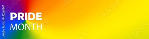Pride Gradient background. Gay parade annual summer event. Vector illustration