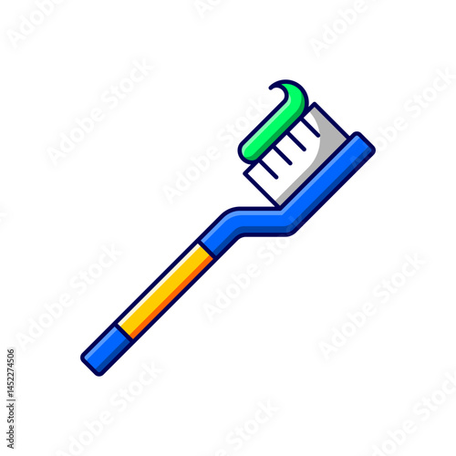 toothbrush vector icon illustration isolated on white background