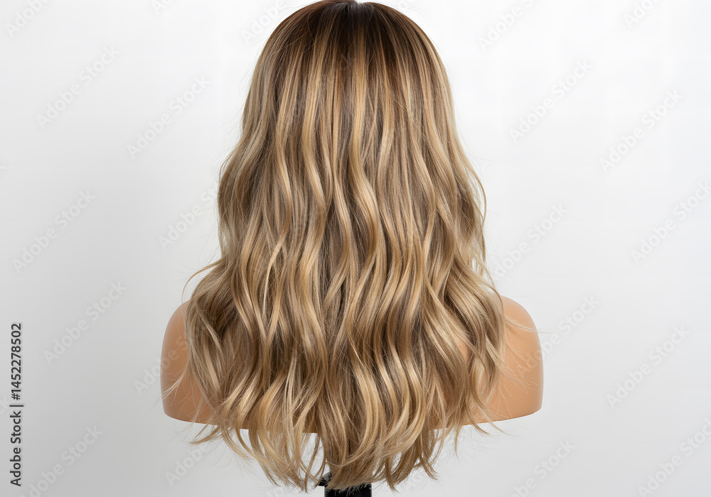 Naklejka premium \\Wavy Blonde Hair