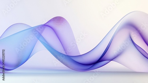Elegant Motion of Particles Forming a Single Wave on a Clean White Surface Made with Generative AI Technology