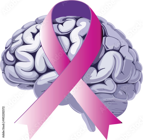 Alzheimer's & brain awareness vector images