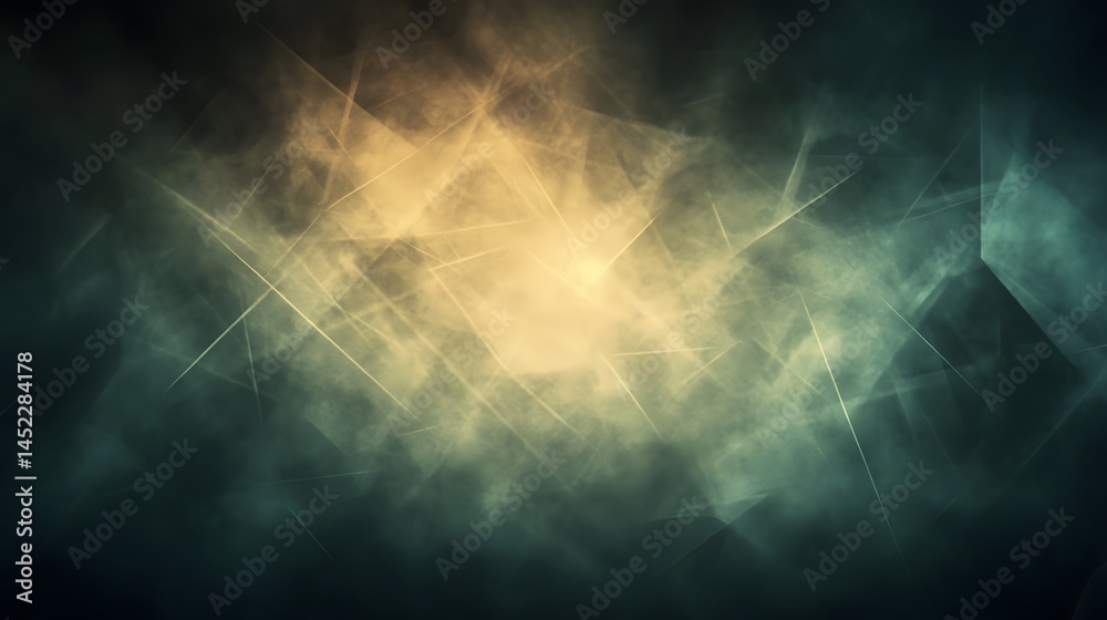 Obraz premium Abstract Green Gold Texture Background Digital Art