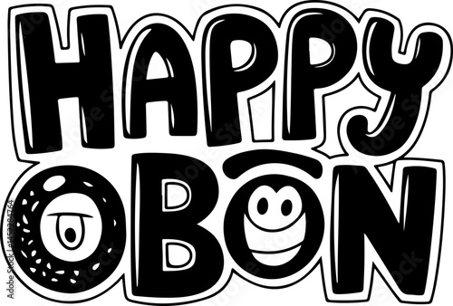 Happy Obon Festival Fun Design