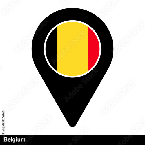 Free Download belgium location icon isolated on transparent background - GFXLoad