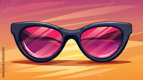 Blush-toned frames with perfect grace,
A touch of glam on every face.
Black lens mystery, bright day charm,
Sunglasses with timeless, trendy arm.