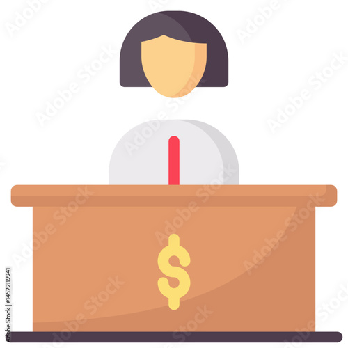 bank service vector flat icon