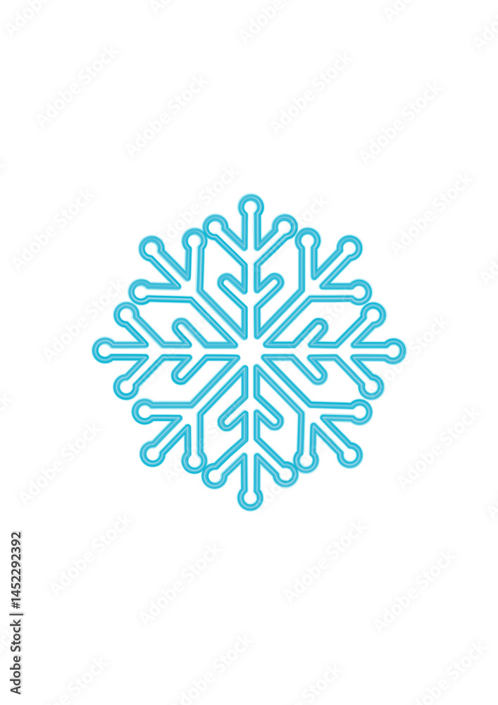 snowflake on white background snowflake on white background