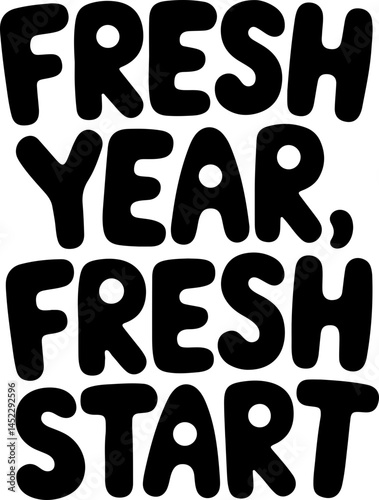 Fresh Year Fresh Start Motivational Poster