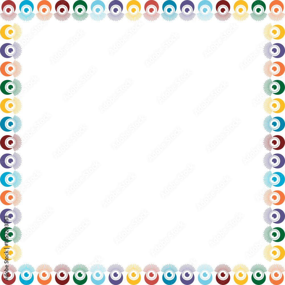 Childish eye frame. Vector celestial prediction eye template for your text. Eye of Providence Childish eye frame. Vector celestial prediction eye template for your text. Eye of Providence