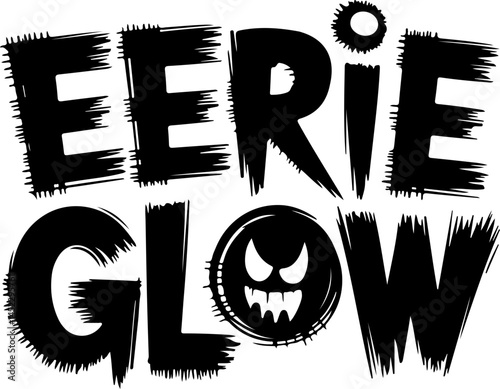 Eerie Glow Halloween Spooky Design