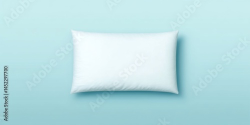 Wallpaper Mural Fluffy Pillow Template With Blue Tint Background Torontodigital.ca