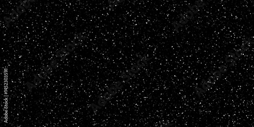 Terrazzo black background with scattered gray and white dots. Rock spatter stone marble backdrop. Black wall texture with noise overlay pattern. Vintage quartz terrazzo flooring.