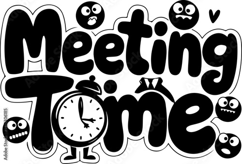 Meeting Time Alarm Clock Emojis