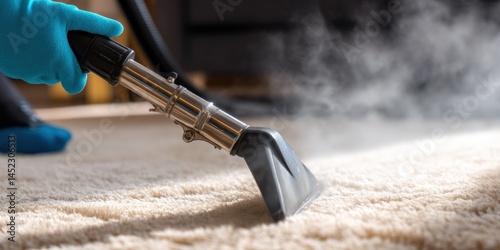 Professional Carpet Steam Cleaner Close-Up