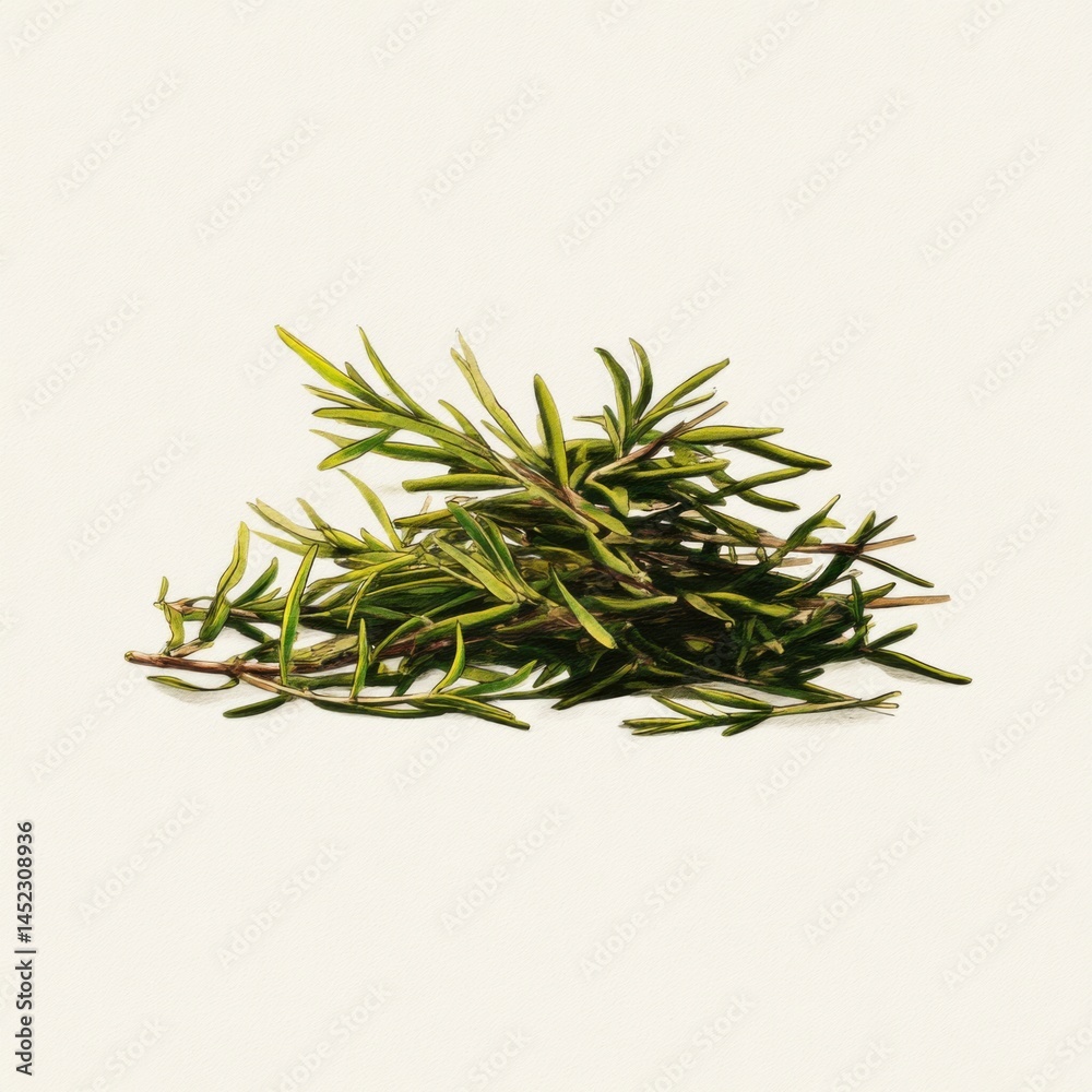 Fresh Rosemary Sprigs on Textured Background - Culinary Herb, Aromatic Ingredient, Cooking Essential, Natural Flavor Enhancer (Close-Up) Fresh Rosemary Sprigs on Textured Background - Culinary Herb, Aromatic Ingredient, Cooking Essential, Natural Flavor Enhancer (Close-Up)