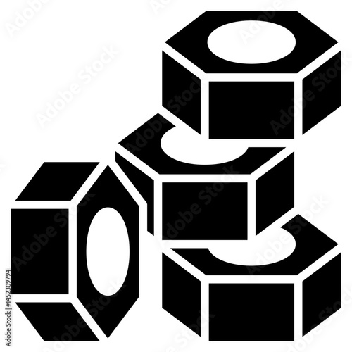 Nuts glyph icon