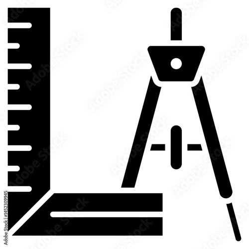 Ruler glyph icon
