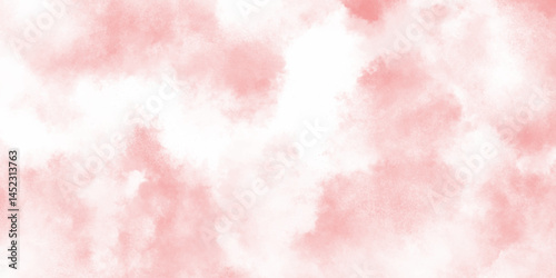 Abstract colorful watercolor background. Hand drawn stains watercolor texture. Brush stroke painting design. Pink and white background.