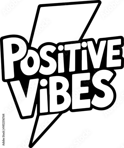 Positive Vibes Graphic Design Bold