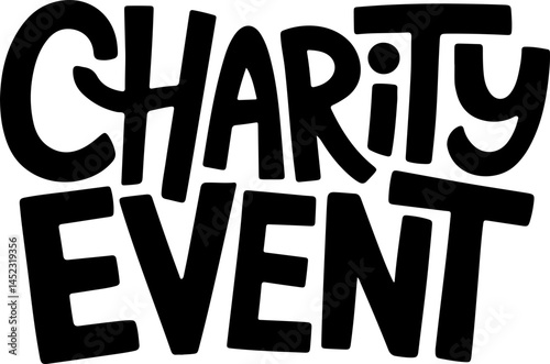 Charity Event Announcement Graphic Design.