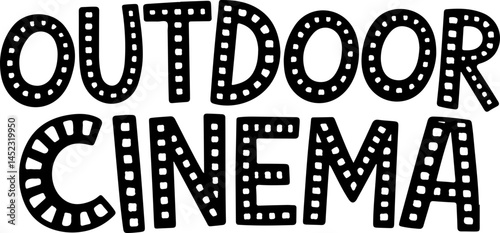 Outdoor Cinema Film Night Event Poster