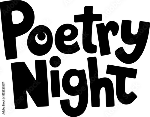 Poetry Night Event Announcement Poster