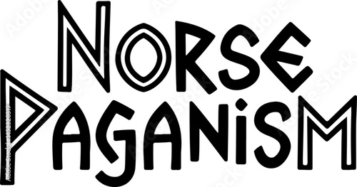 Norse Paganism Style Text Art