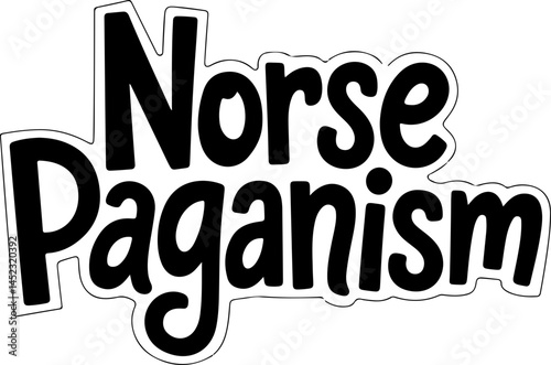 Norse Paganism Sticker Design Graphic