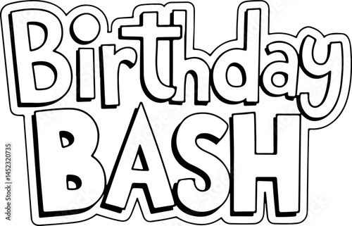 Birthday Bash Party Invitation Design
