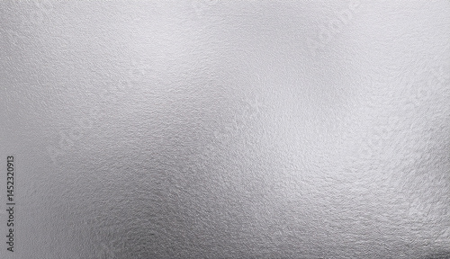 Close-up of a shiny silver foil texture with reflective properties and metallic sheen