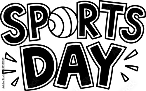 Bold Sports Day Graphic Design