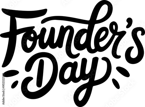 Founder's Day Celebration Handwritten Text