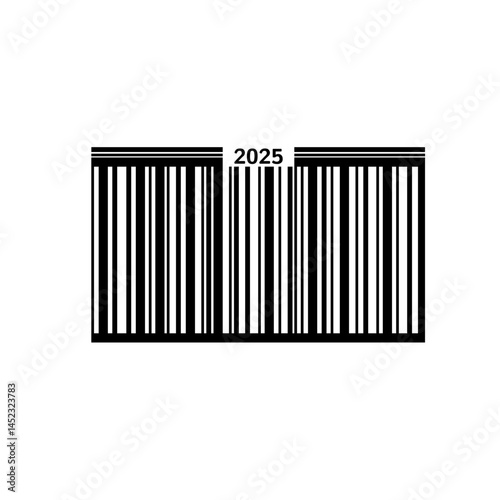bar code on white background 2025