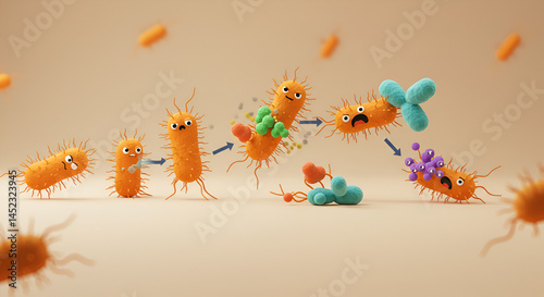 Time-Lapse of Bacterial Resistance Development