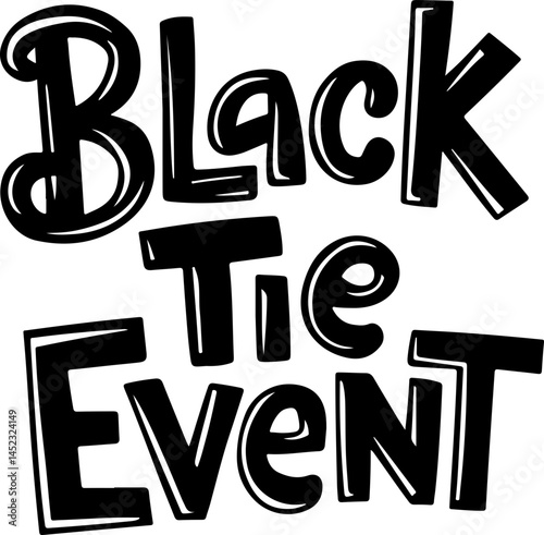 Black Tie Event Invitation Design