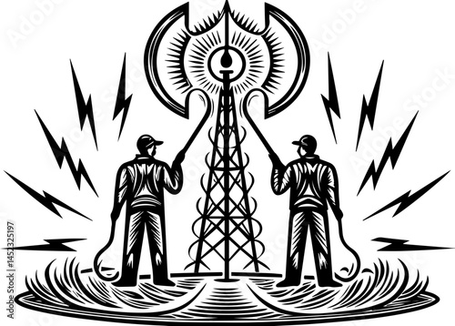 SVG showing cyber threats impacting energy security. Energy Threats and Protection Measures in the Power Industry