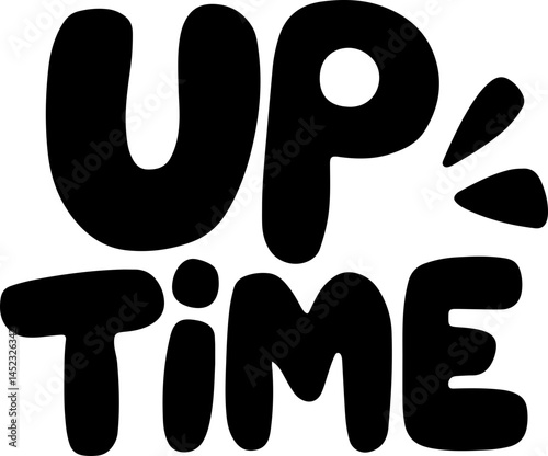 Uptime Bold Black Letter Design