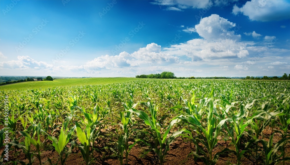 corn field under blue sky corn field under blue sky