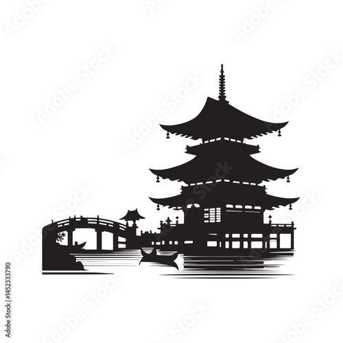 House vector on trendy design.