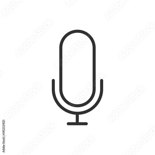 Microphone icon representing audio recording, speech, or podcasting.