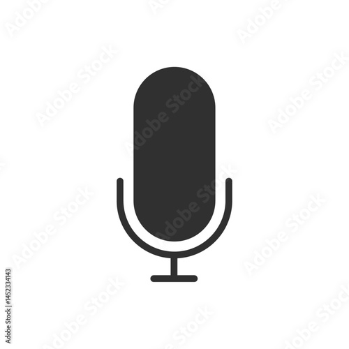 Microphone icon representing audio recording, speech, or podcasting.
