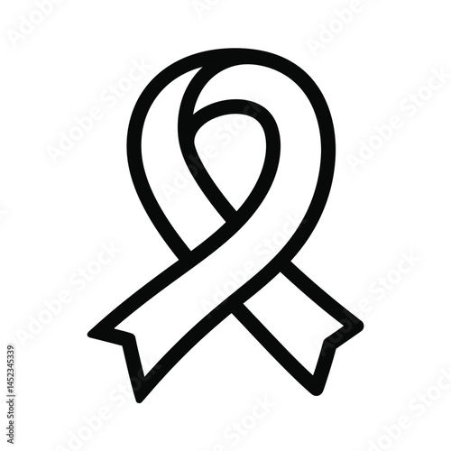 Awareness Ribbon Symbol of Support and Solidarity