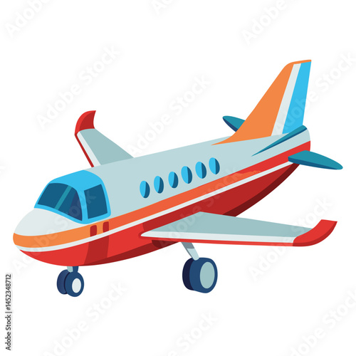 passanger-aeroplane-vactor-image-on-white-background