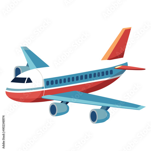 passanger-aeroplane-vactor-image-on-white-background