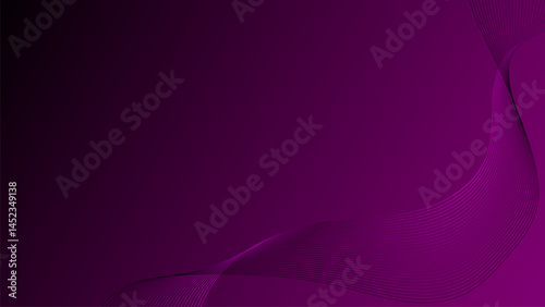 Abstract dark pink technology wave lines, abstract blue waves, abstract blue wave background, futuristic technology style.