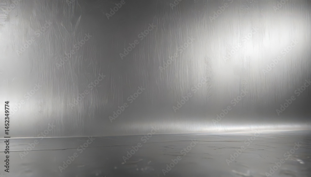 Fototapeta premium Silver foil backdrop, intense highlights, textured surface, pattern, highlight