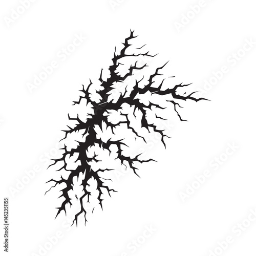 black crack texture distressed cracked surface grunge wall cracked pattern. 