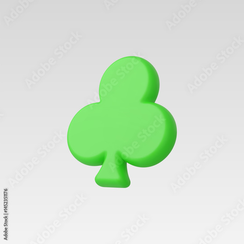 3d Realistic Clubs icon Vector Illustration