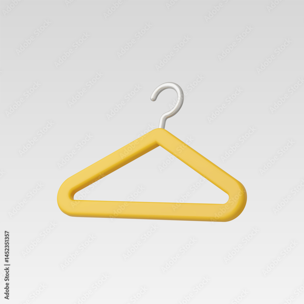 3d Realistic Cloth Hanger Icon Vector illustration