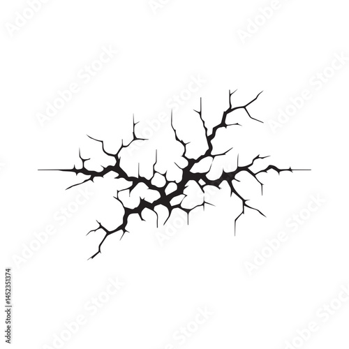 black crack texture distressed cracked surface grunge wall cracked pattern. 